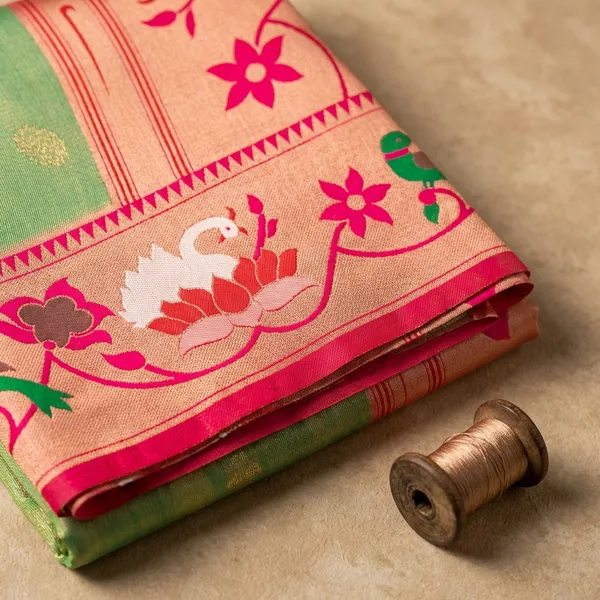 Green_Lotus_Paithani_Saree_For_Women