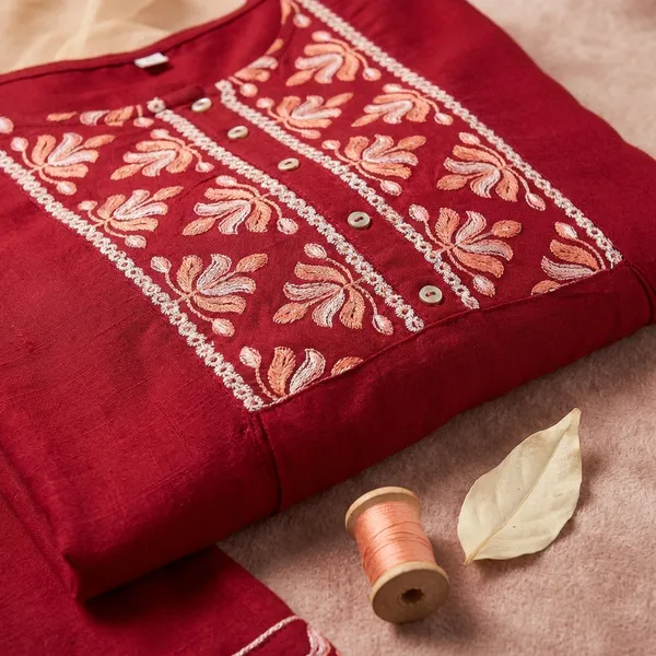 Red_Cotton_Branded_Short_Kurti_For_Women