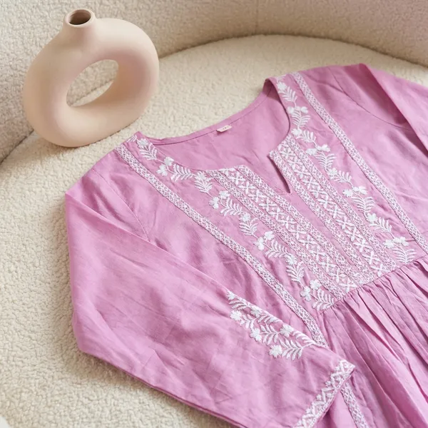 Pink_Cotton_Branded_Short_Kurti_For_Women