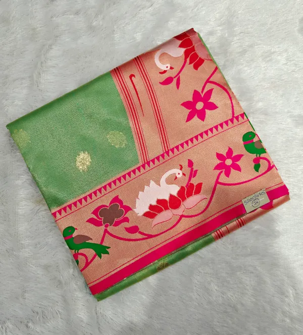 Green_Lotus_Paithani_Saree_For_Women
