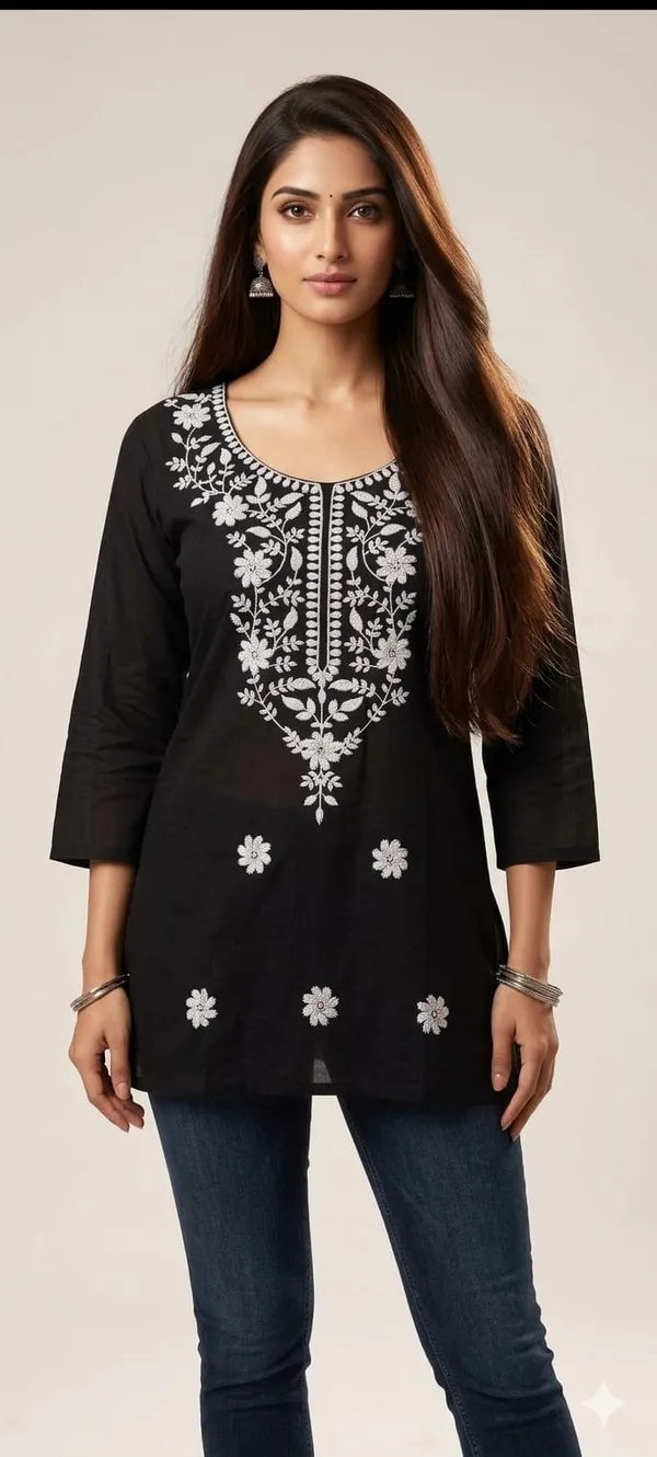 Black_Cotton_Short_Kurti_
