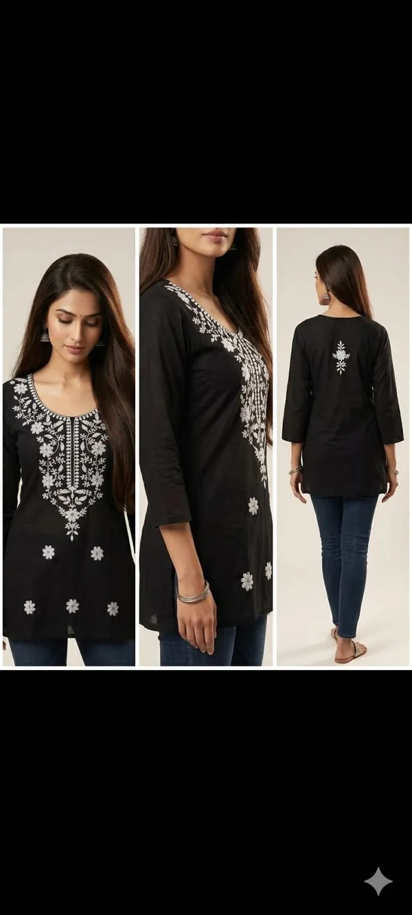 Black_Cotton_Short_Kurti_