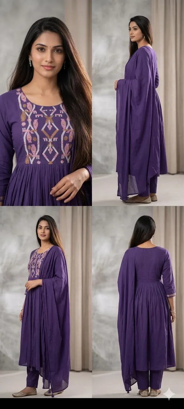 Blue_Cotton_Kurta_Set_