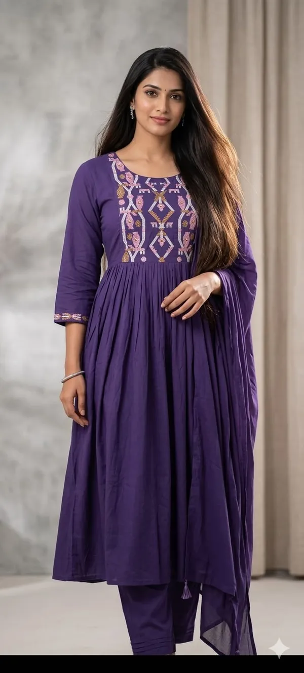 Blue_Cotton_Kurta_Set_