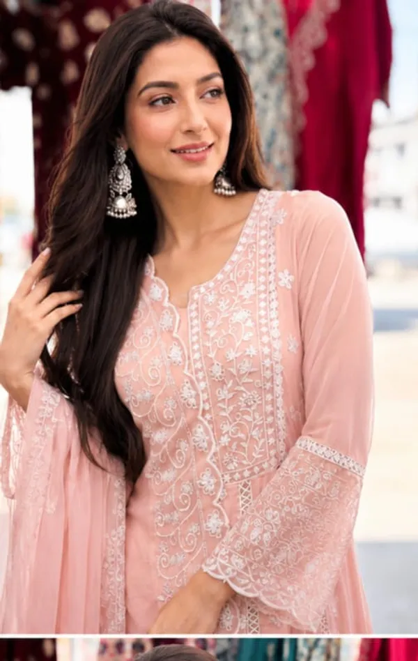 Blush_Pink_Anarkali_Cotton_Dress_