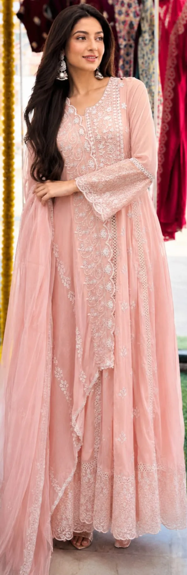 Blush_Pink_Anarkali_Cotton_Dress_