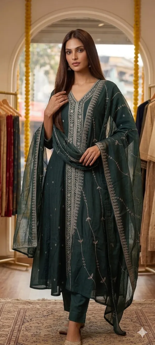 Green_Cotton_Kurta_Set