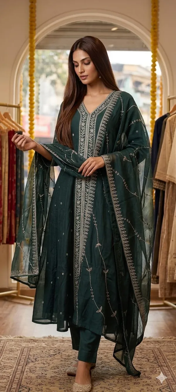 Green_Cotton_Kurta_Set