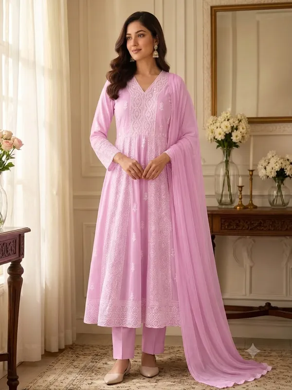 Lavender_Cotton_Anarkali_Dress