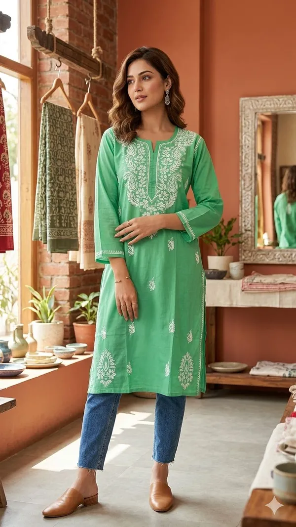 Light_Green_Lakhanvi_Kurti_