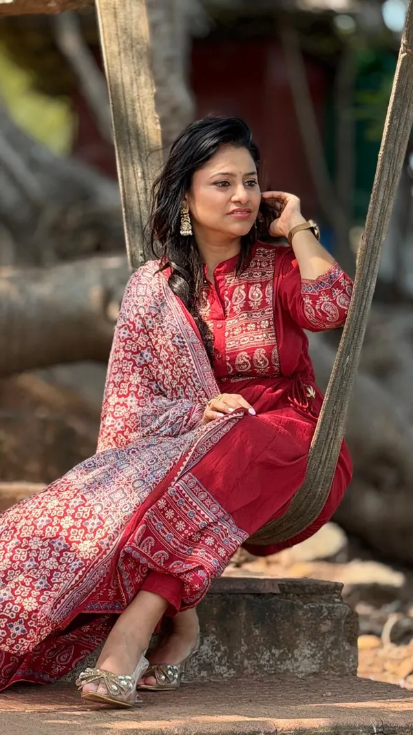 Maroon_Anarkali_Cotton_Kurta_Dress