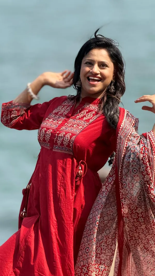 Maroon_Anarkali_Cotton_Kurta_Dress