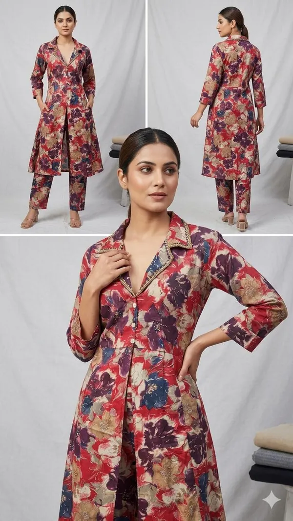 Maroon__Printed_Modal_Silk__Cord_Set__