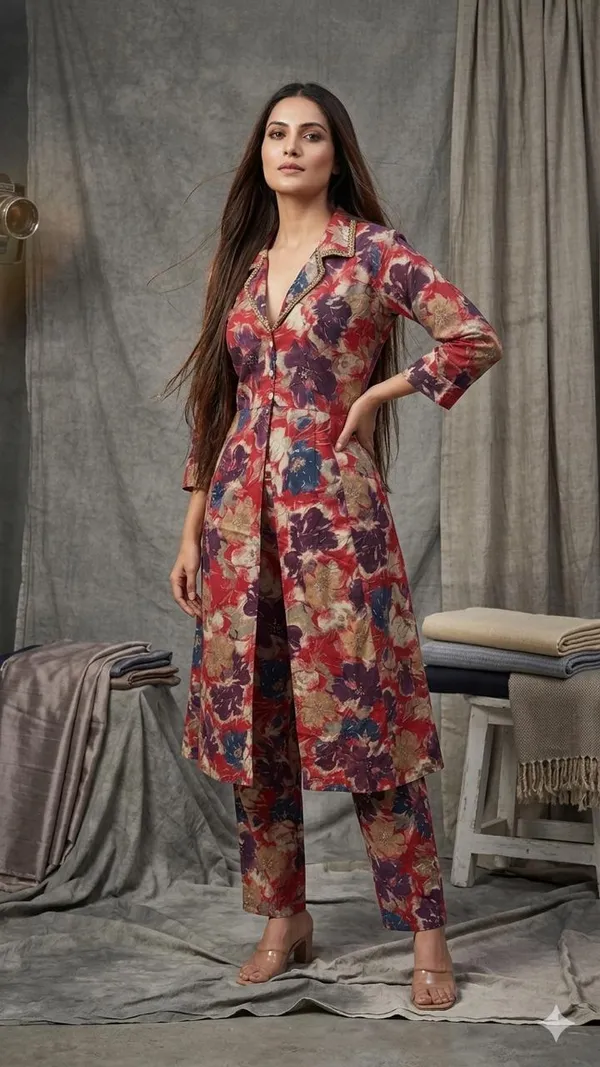 Maroon__Printed_Modal_Silk__Cord_Set__