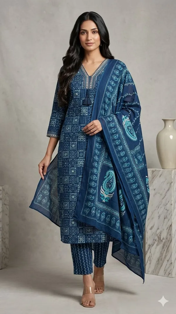 Navey_Blue_Cotton_Kurta_Set__