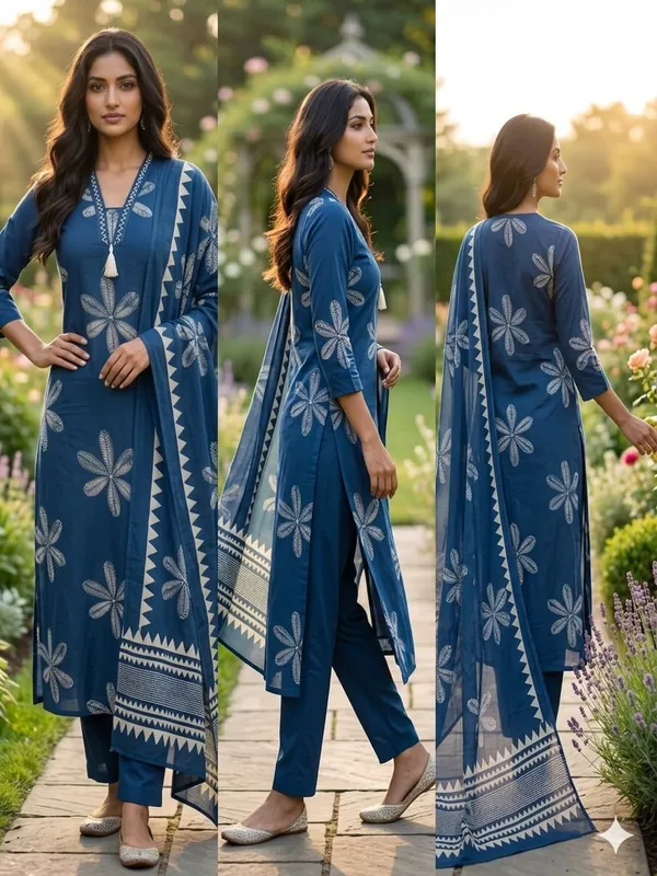 Navy_Blue_Cotton_Kurta_Set_