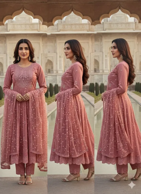 Pink_Anarkali_Kurta_Set_For_Women