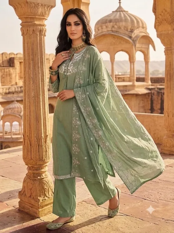 Pista_Green_Cotton_Kurta_Set_