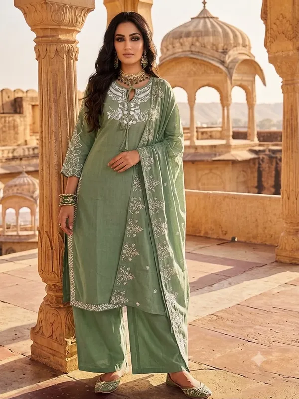 Pista_Green_Cotton_Kurta_Set_