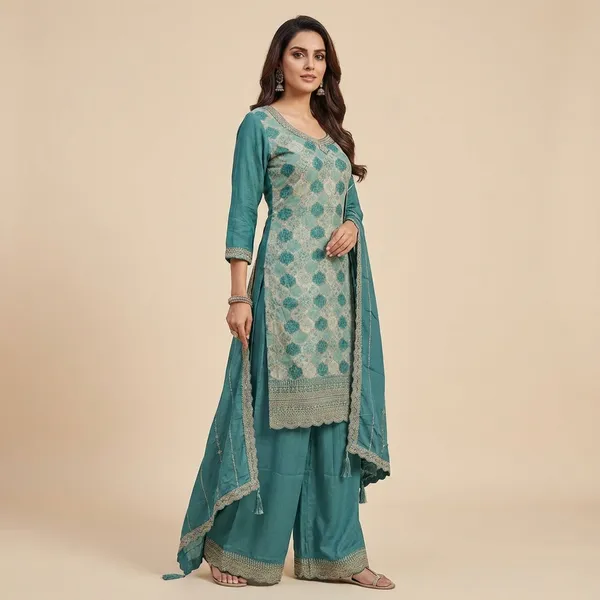 Pista_Green_Plazo_Set_For_Women