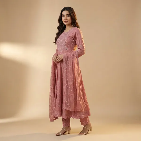 Pink_Anarkali_Kurta_Set_For_Women