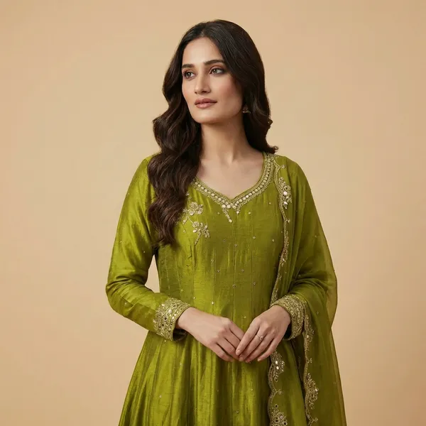 Parrot_Anarkali_Kurta_Set_For_Women