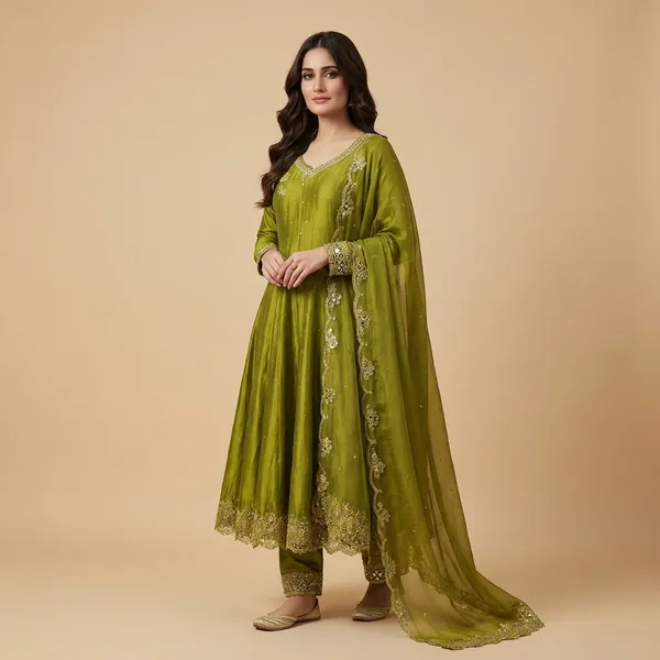 Parrot_Anarkali_Kurta_Set_For_Women