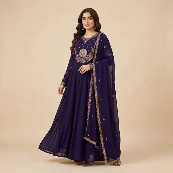 Violet_Modal_Anarkali_Plazo_Set_For_Women