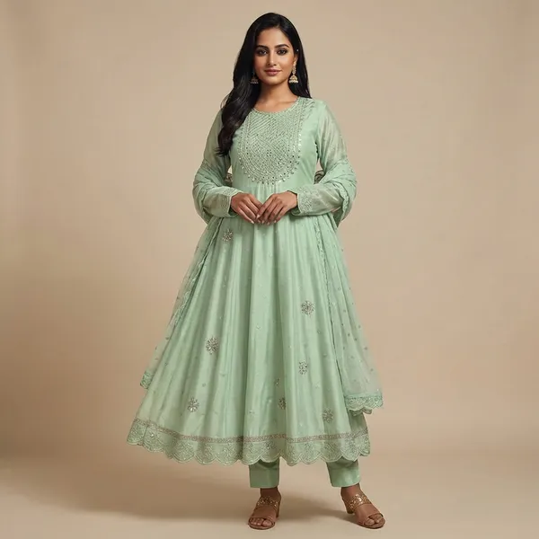 Pista_Green_Anarkali_Kurta_Set_For_Women