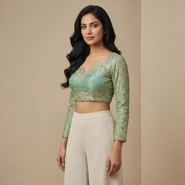 Pista_Embroidery_Readymade_Blouse_For_Women