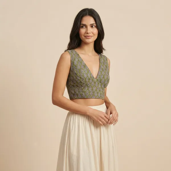Printed_Cotton_Readymade_Blouse_For_Women