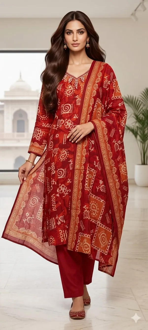 Tomato_Red__Vetigan_Kurta_Set_