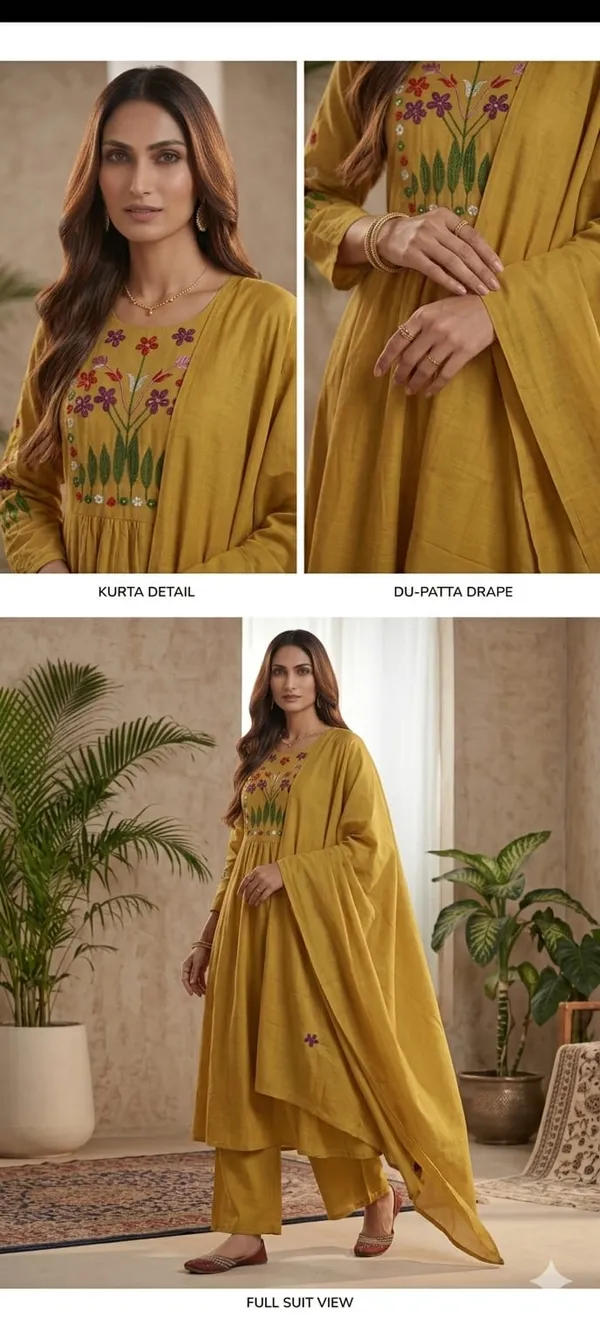 Yellow_Cotton_Kurta_Set