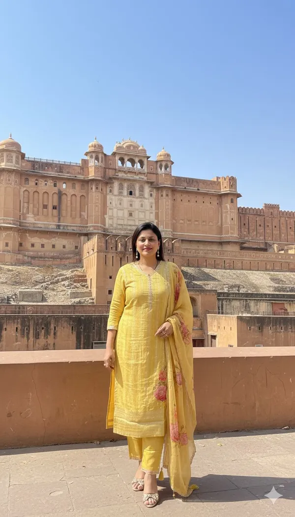 Yellow_Pure_Silk_Kurta_Set_For_Women