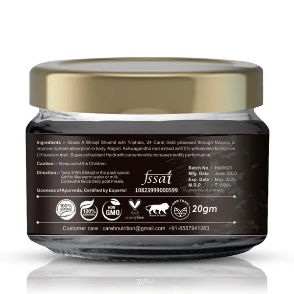 Natural_Himalayan_Kesar_Shilajit/Shilajit_24_Carat_Gold_Resin_20_Gm,_Ayurvedic,_Anti_Fatigue,_Strength,Stamina_Power