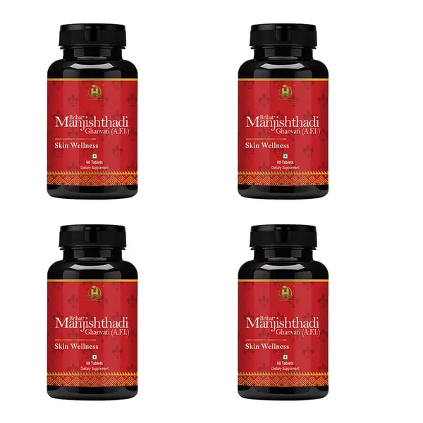 Manjishthadi_Veg_Supplement_For_Skin_Care_Blood_Purifier_60_Tablets_Pack_Of_4
