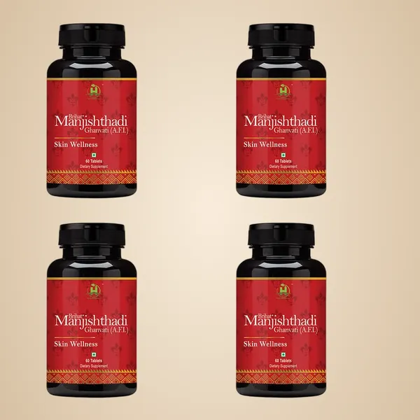 Manjishthadi_Veg_Supplement_For_Skin_Care_Blood_Purifier_60_Tablets_Pack_Of_4
