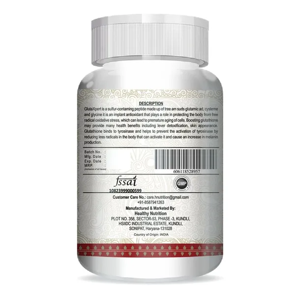 Gluta_Expert_250_Mg_L_Glutathione_Capsules_Helps_To_Heart_Health,_Skin_Whitening,_Anti_Aging,_Immune_And_Antioxidant_Support_60_Veg_Capsules