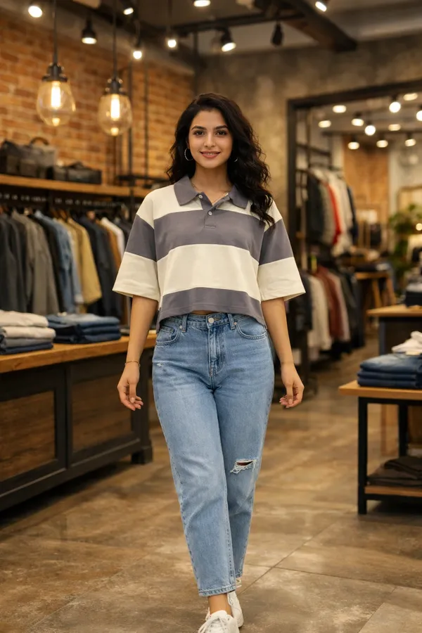 White_And_Grey_Premium_Striped_Sweatshirt_For_Women