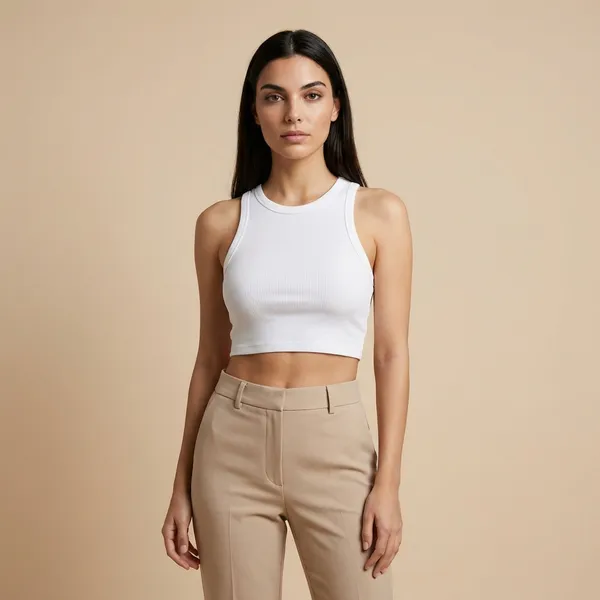 White_Premium_Halter_Neck_Top_For_Women