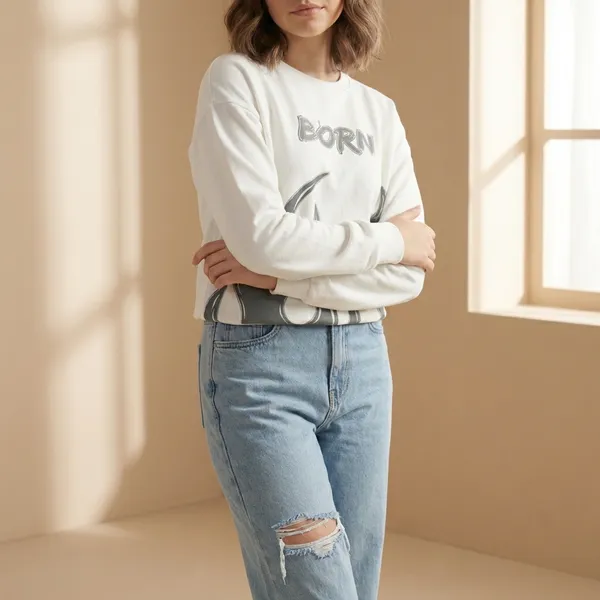 White_Premium_Graphic_Sweatshirt_For_Women