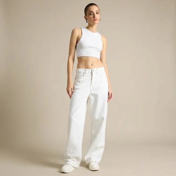 White_Premium_Wide_Leg_Jeans_For_Women