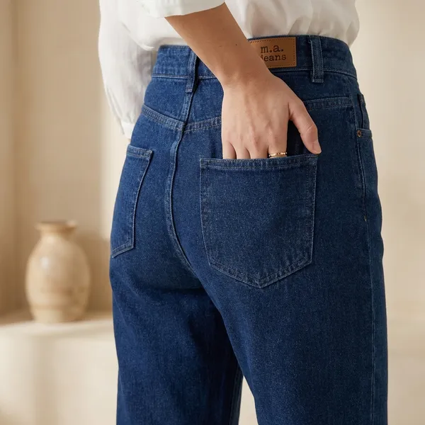 Dark_Blue_Premium_Wide_Leg_Jeans_For_Women