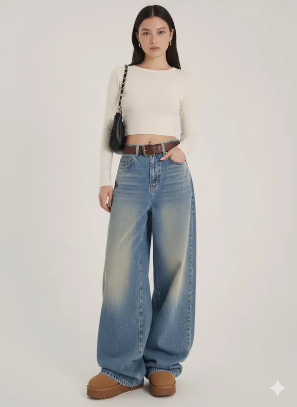 Blue_Premium_Baggy_Wide_Leg_Jeans_For_Women