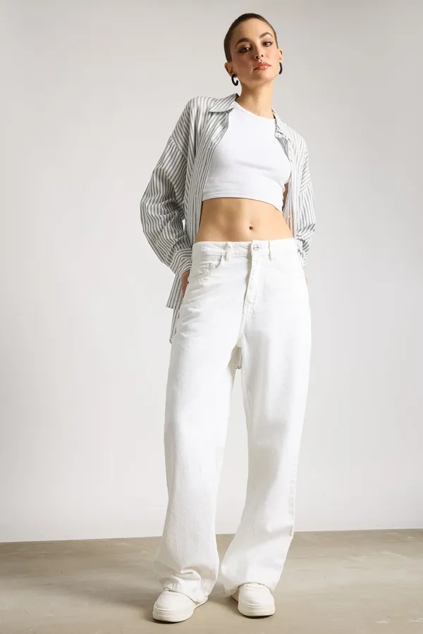 White_Premium_Wide_Leg_Jeans_For_Women
