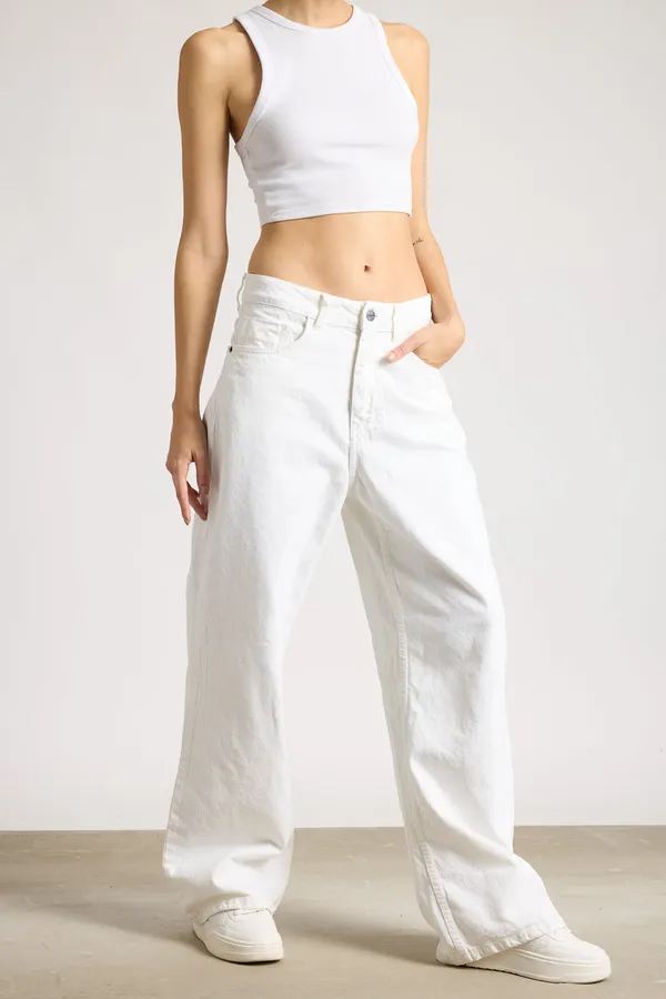 White_Premium_Wide_Leg_Jeans_For_Women