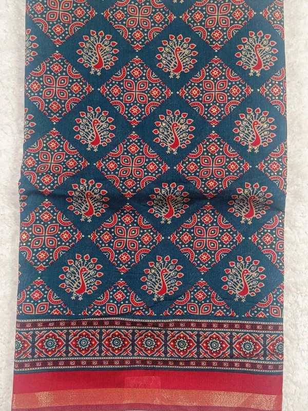 Indigo_Blue_Block-Printed_Fancy_Saree