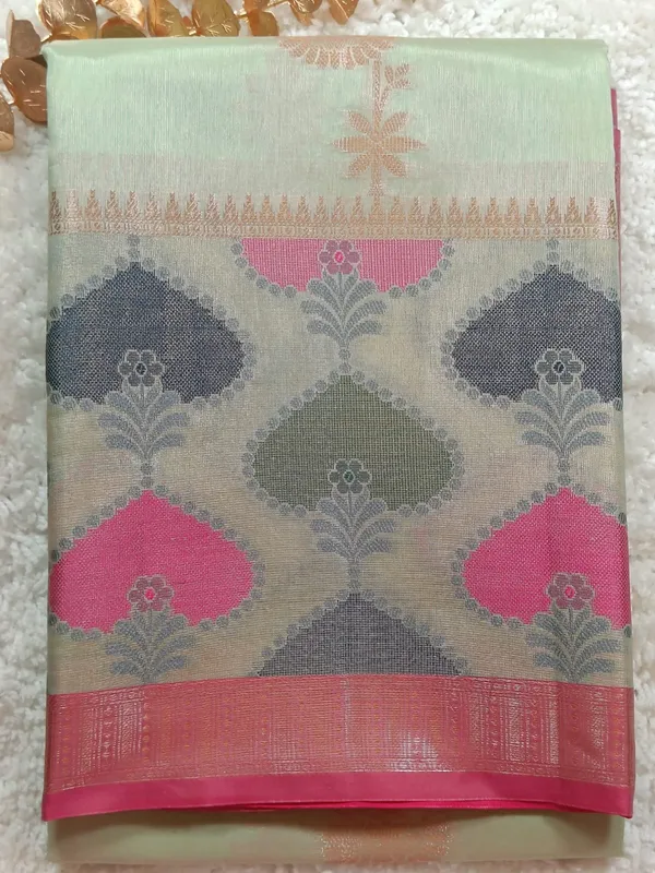 Elegant_Mint_Green_And_Pink_Banaras_Katan_Silk_Saree