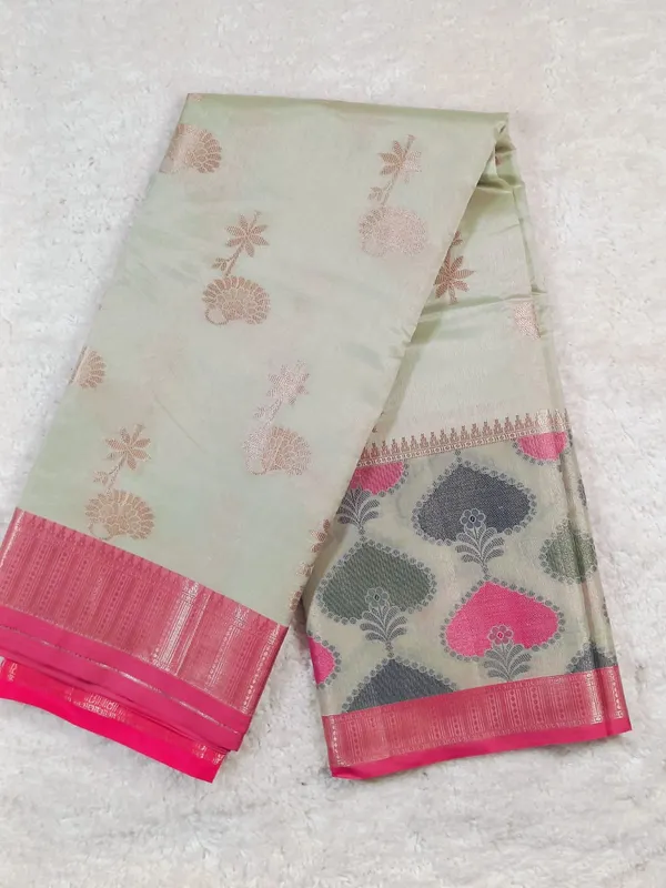 Elegant_Mint_Green_And_Pink_Banaras_Katan_Silk_Saree