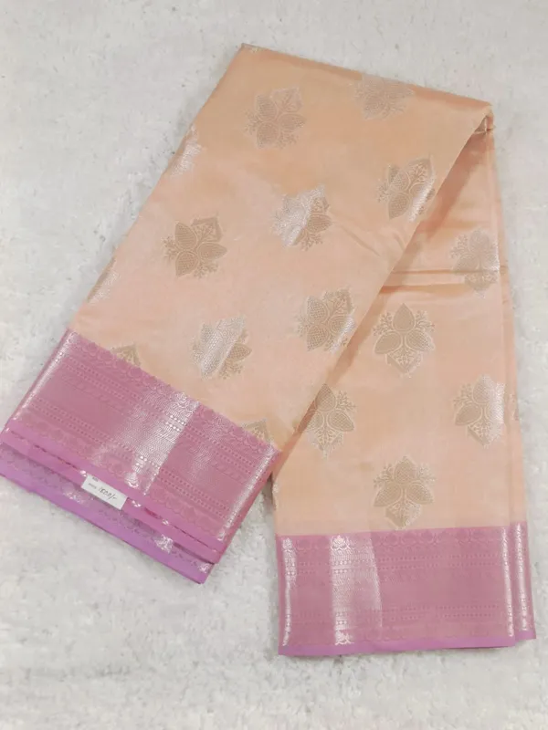 Elegant_Peach_Banarasi_Katan_Silk_Saree